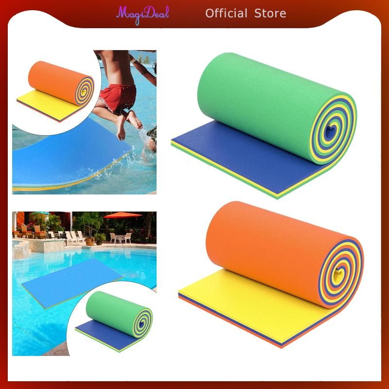 MagiDeal Water Float Mat Floats ที่นอน Pool Float Raft Roll-Up Floating ...