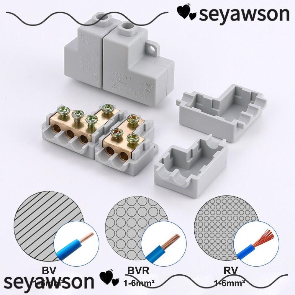 SEYAWSON Quick Terminal Block, High Power Conductor ทองเหลือง High ...