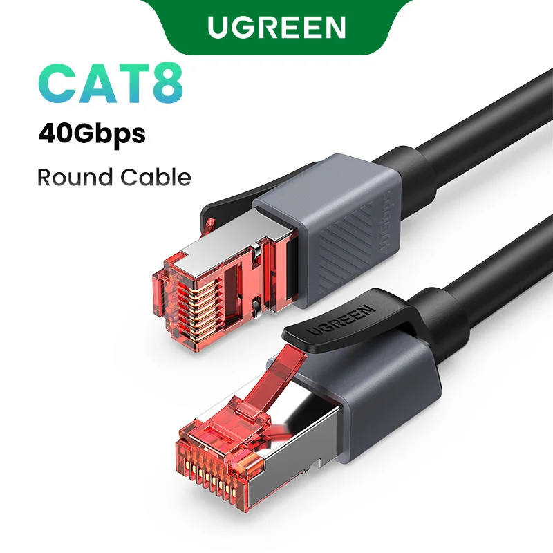 UGREEN CAT8 Ethernet Cable 40Gbps 2000Mhz Network Cord สําหรับ