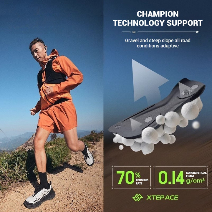 XTEP Mountain Chasing PRO รองเท้าเดินป่าออฟโรดสำหรับผู้ชาย กันน้ำ กันลื่น ทนทานต่อการสึกหรอ และดูดซับแรงกระแทก — รองเท้ากีฬา แบรนด์ Xtep ของแท้ 100% เช็คราคาจาก Shopee Lazada thumbnail 4