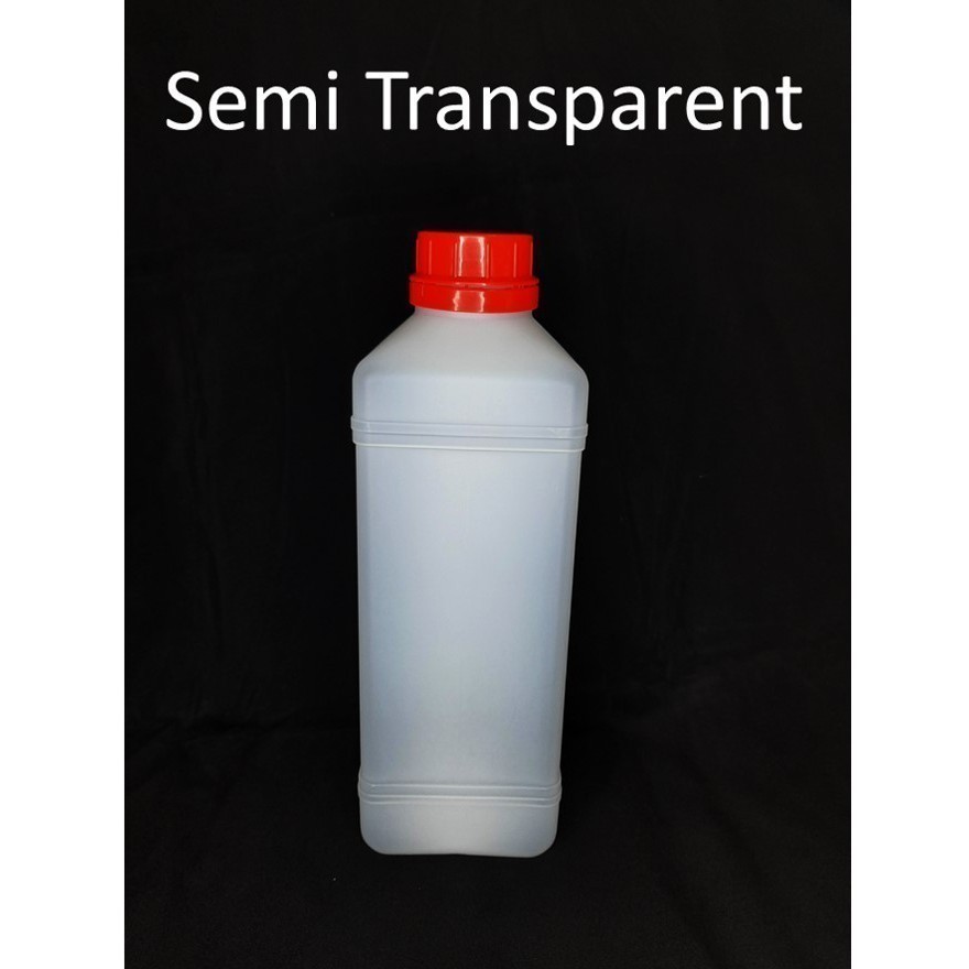 Botol Plastik 1L Square Jerry Can Bottle HDPE ฝาล็อคสีแดงพร้อมใส่ ...