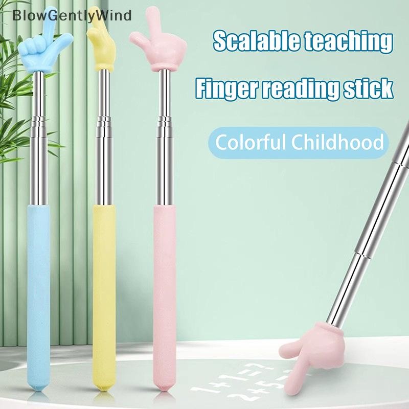 BlowGentlyWind 1/2PCS Retractable สแตนเลส Telescopic Rod ครูนิ้วมืออ่าน ...