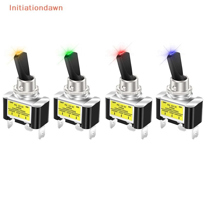 [Initiationdawn] 1PCS 30A 12V LED Toggle Switch Lighted Toggle Rocker ...