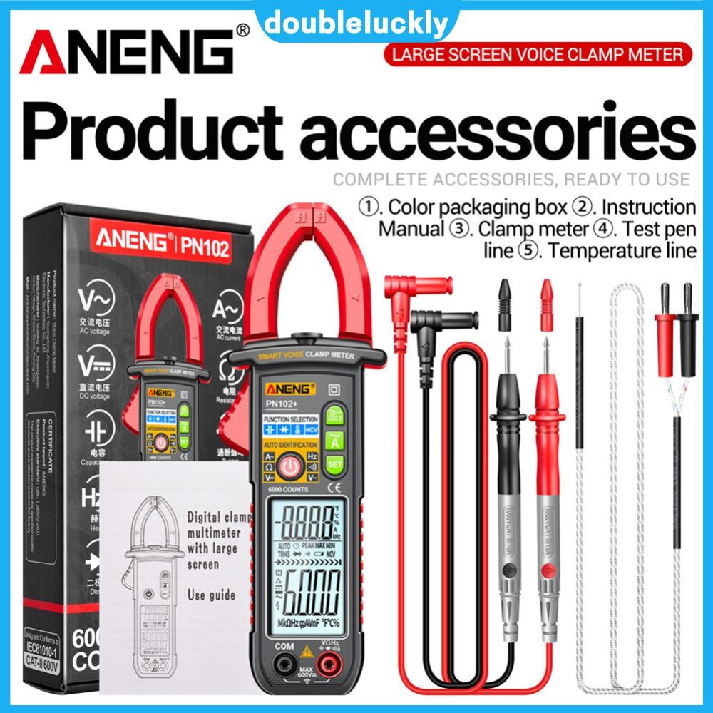 🔥Hot🔥 ANENG PN102+ มัลติมิเตอร์ทดสอบพลังงาน 600A กระแสไฟสูง หม้อแปลงแค ...