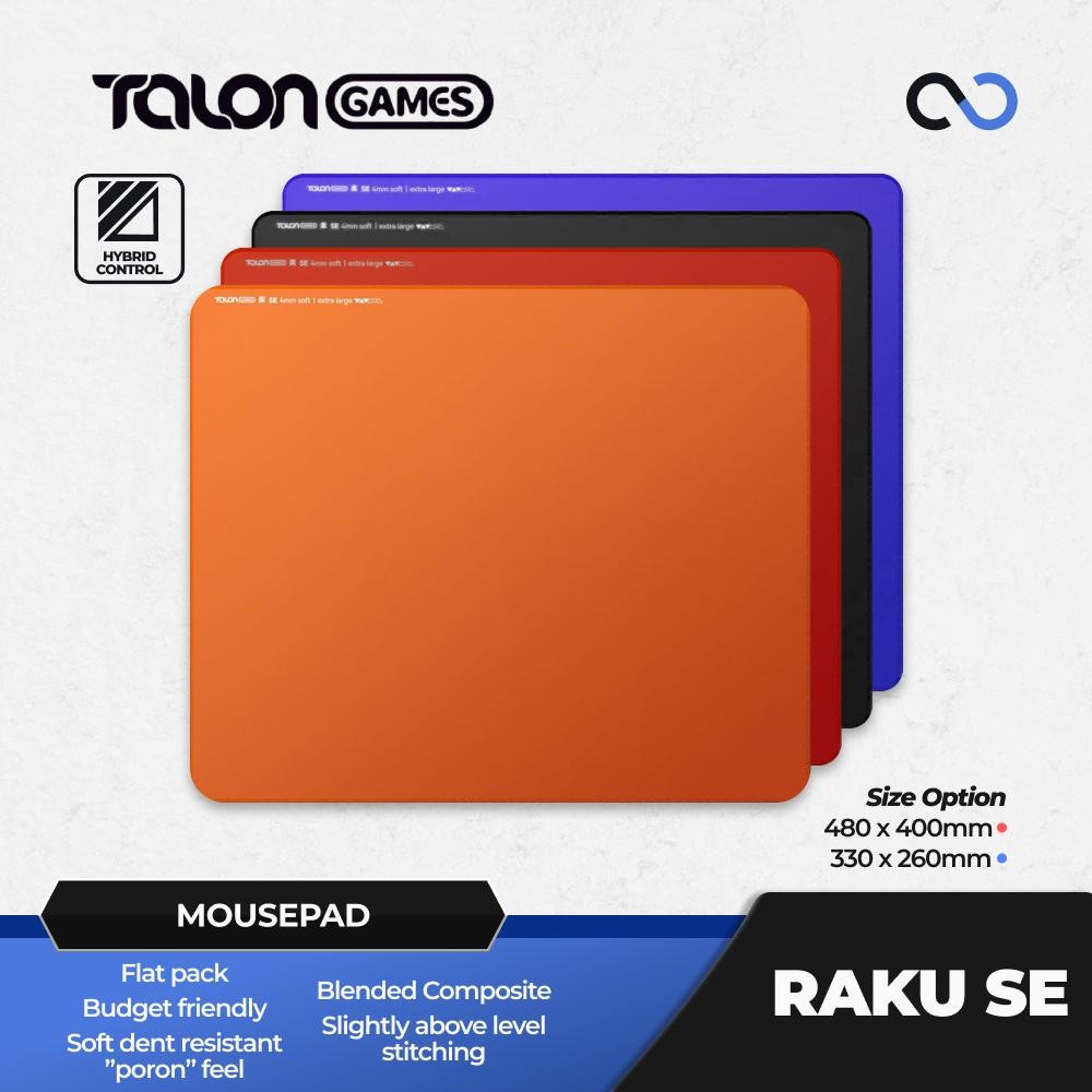 TALONGAMES Raku SE แผ่นรองเมาส์สําหรับเล่นเกมฐานยางนุ่ม Artisan Zero ...