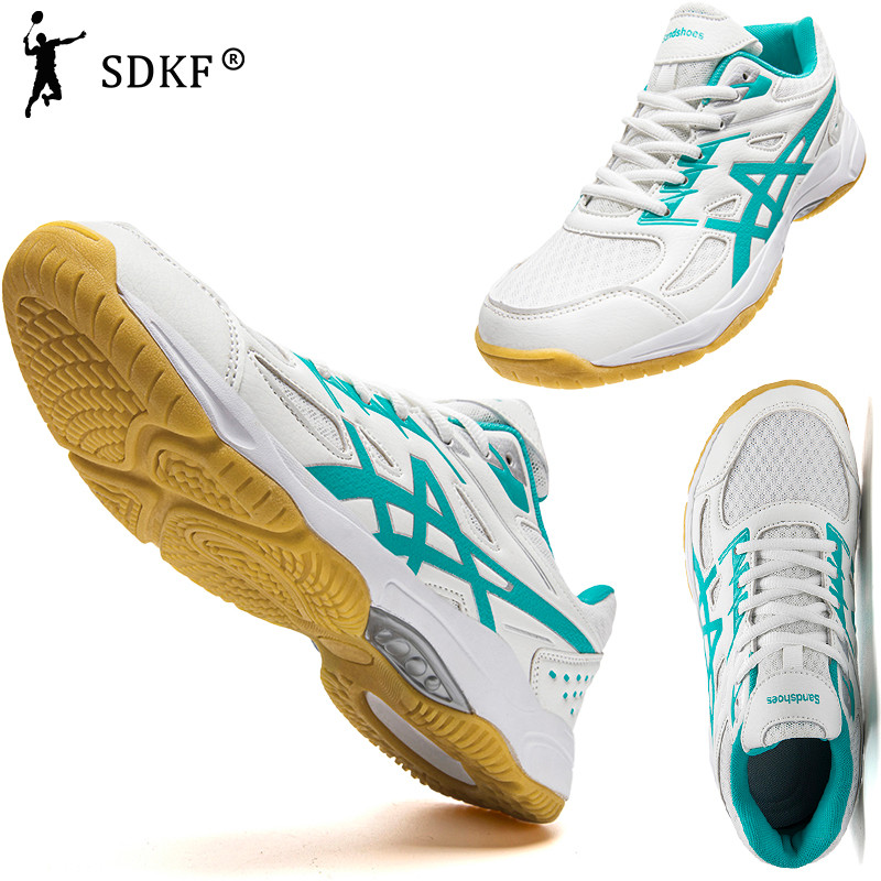 SDKF Professional รองเท้าผ้าใบแบดมินตัน Unisex รองเท้าเทนนิสสีขาว ...