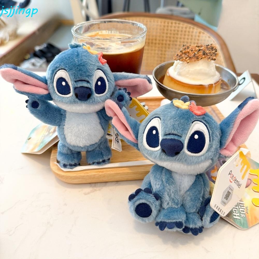 JSJJINGP Lilo Stitch จี้ Plush, การ์ตูน Soft Stitch Key Chain, Bowknot ...