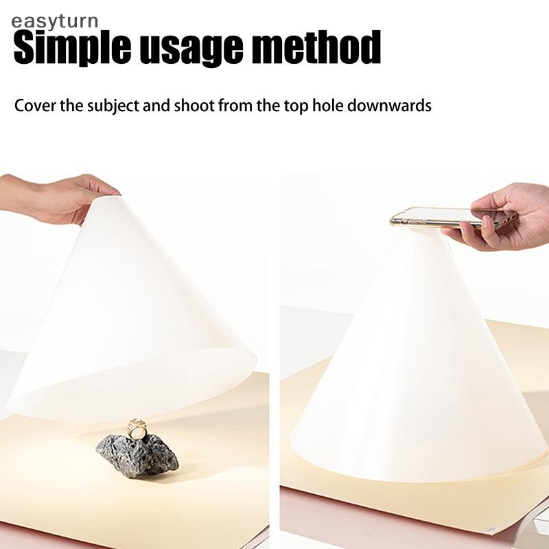 Easyturn กรวย Diffuser การถ่ายภาพ Props Softbox แบบพกพา Assembly Prop ...