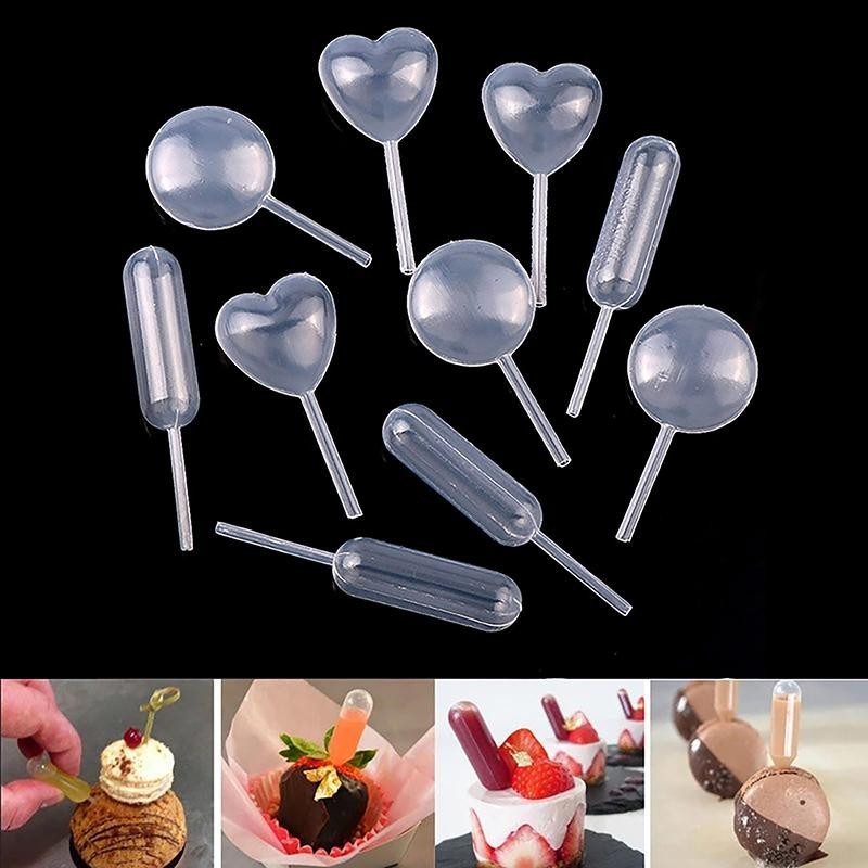 Easyturn 50 ชิ้น Mini Liquid Squeeze Droppers ทิ้ง Jam Dropper สําหรับ ...