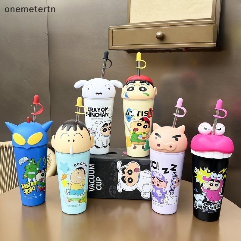 Oyr 600ml Kawaii Crayon Shin-chan แก้วเก็บความร้อนวัสดุเกรดอาหารแก้ว ...