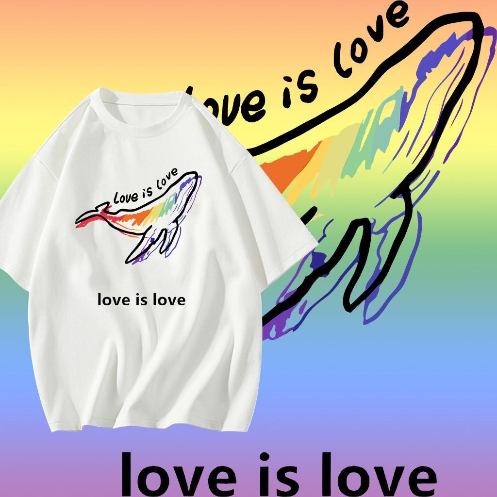 จัดส่งทันทีCOD~ [ Cotton] เสื้อสายรุ้ง LGBT Pride Month Rainbow LGBTQ ...