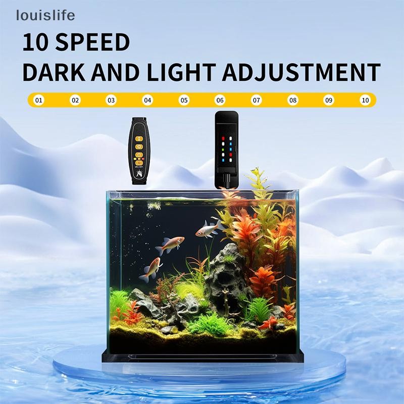 LETH USB Aquarium ไฟ LED พืชน้ําเติบโตโคมไฟมินิถังปลาปรับความสว่างหรี่ ...