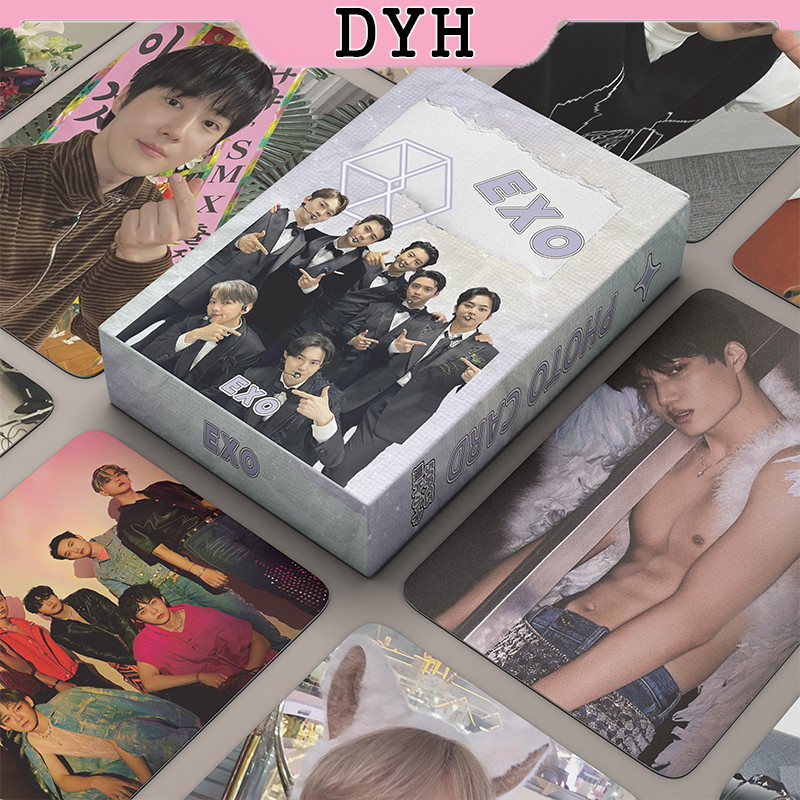 50 ชิ้น/กล่อง EX-O Laser Card Photocard โฮโลแกรม LOMO Card KPOP อัลบั้ม ...