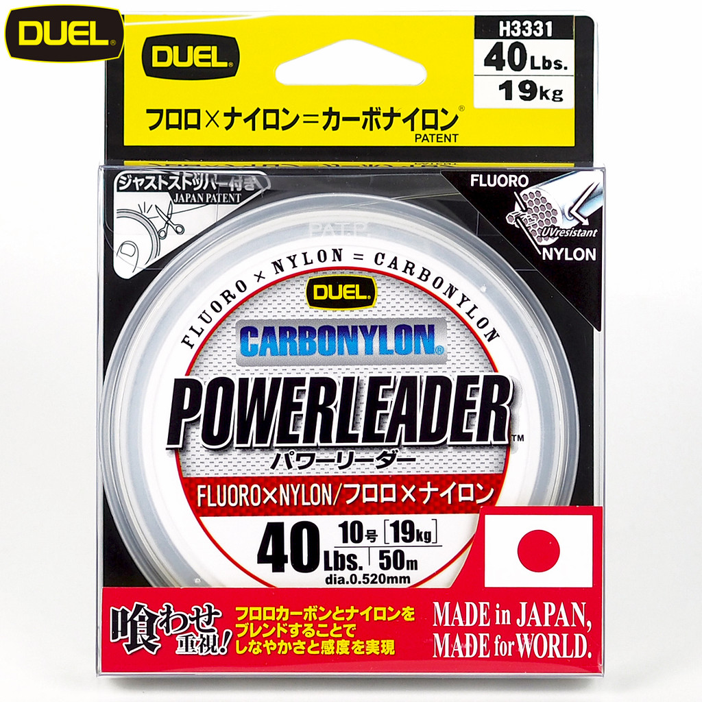 Yo Zuri Duel Powerleader mélange de nylon fluorocarbone 50 m 25 lb