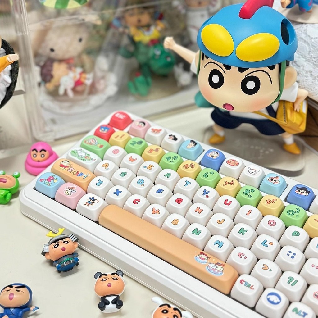 Crayon Shin-chan Keycap MOA Profile 130 คีย์ PBT Dye Sublimation Kawaii ...
