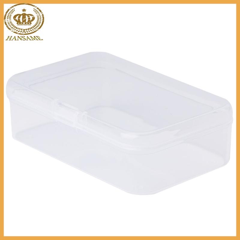 Rectangular Plastic Clear Transparent Storage Box Collection Container ...