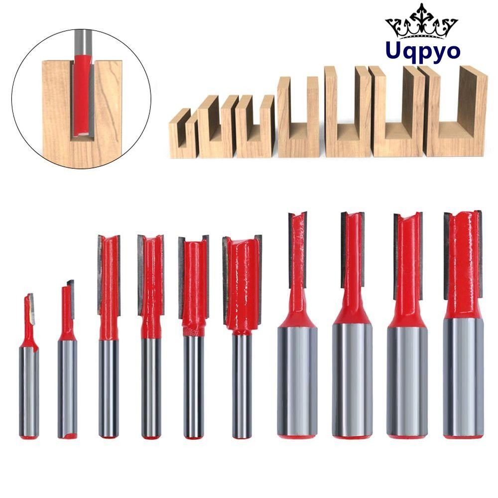 UQPYO Double-Edge Straight Bit, Slotting 1/4 
