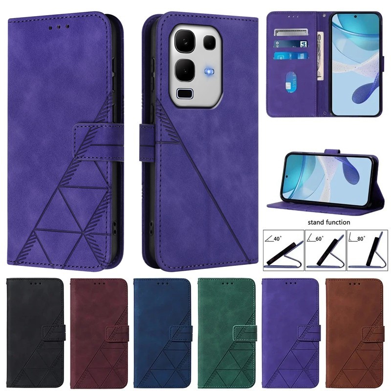 สําหรับ Infinix Note 50S กรณี X6870 เรขาคณิตกระเป๋าสตางค์หนังสําหรับ ...