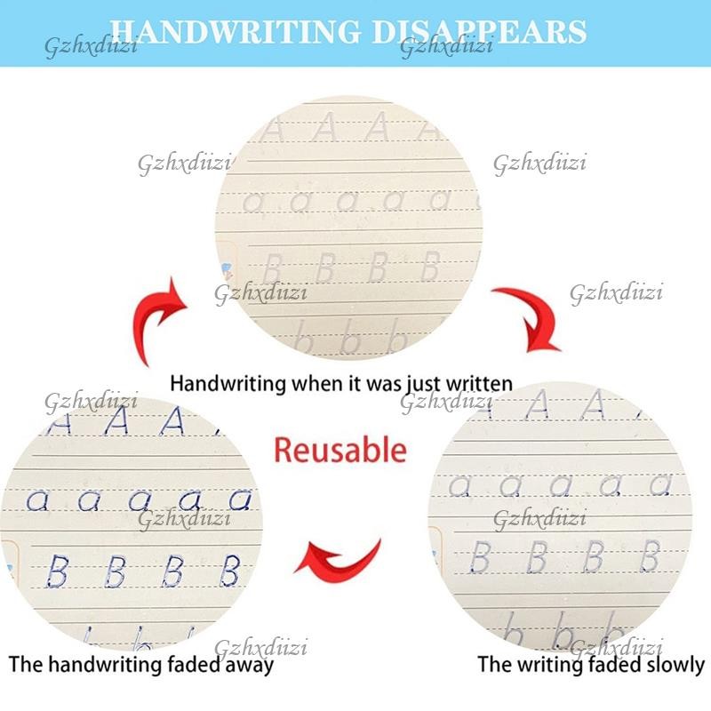 Gzhxdiizi4 Pc Grooved Handwriting Book Practice,Magic Copybook สําหรับ ...