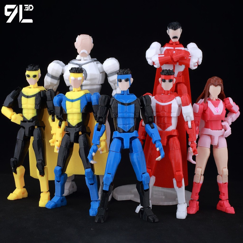 คลังสินค้าพร้อม 9L3D-Invincible Kid Movable Figure Model Desktopอิน ...