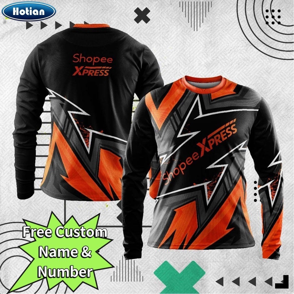 SHOPEE Rider Long Sleeves (ขายดี)Jersey Corner SHOPEE XPRESS Motorcycle ...