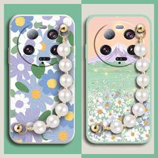 Back Cover Lens package Phone Case For Xiaomi 13 Ultra Liquid silicone shell Skin feel silicone Bear bracelet