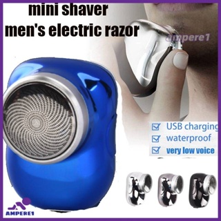 เครื่องโกนหนวดขนาดเล็ก Beard Shaver Wet And Dry Mens Electric Face Razor Mini Portable Electric Shaver -AME1