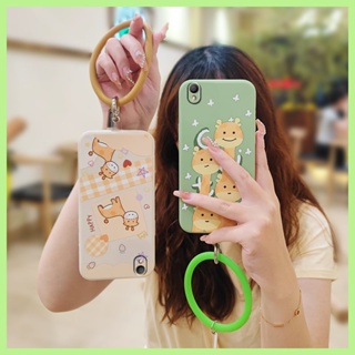 Liquid silicone shell Skin-friendly feel Phone Case For OPPO A37/Neo 9 Cartoon Anti-fall Solid color ring protective case