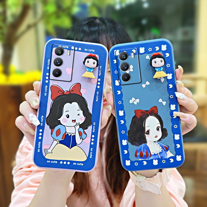 corgi-pp-rotating-bracket-phone-case-for-vivo-neo5s-cute-cartoon-skin-friendly-feel-three-dimensional-doll-simplicity