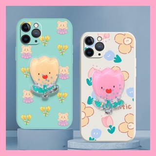 Glitter Rotatable stand Phone Case For iphone 11 Pro Max quicksand Skin feel silicone cute The New Skin-friendly feel