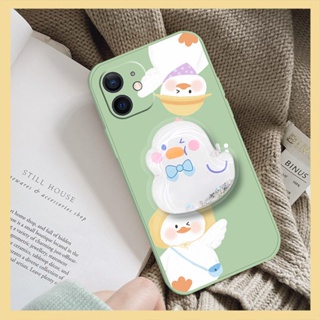 Glitter Skin-friendly feel Phone Case For iphone 12 Cartoon quicksand The New Simplicity phone case cute Rotatable stand ins