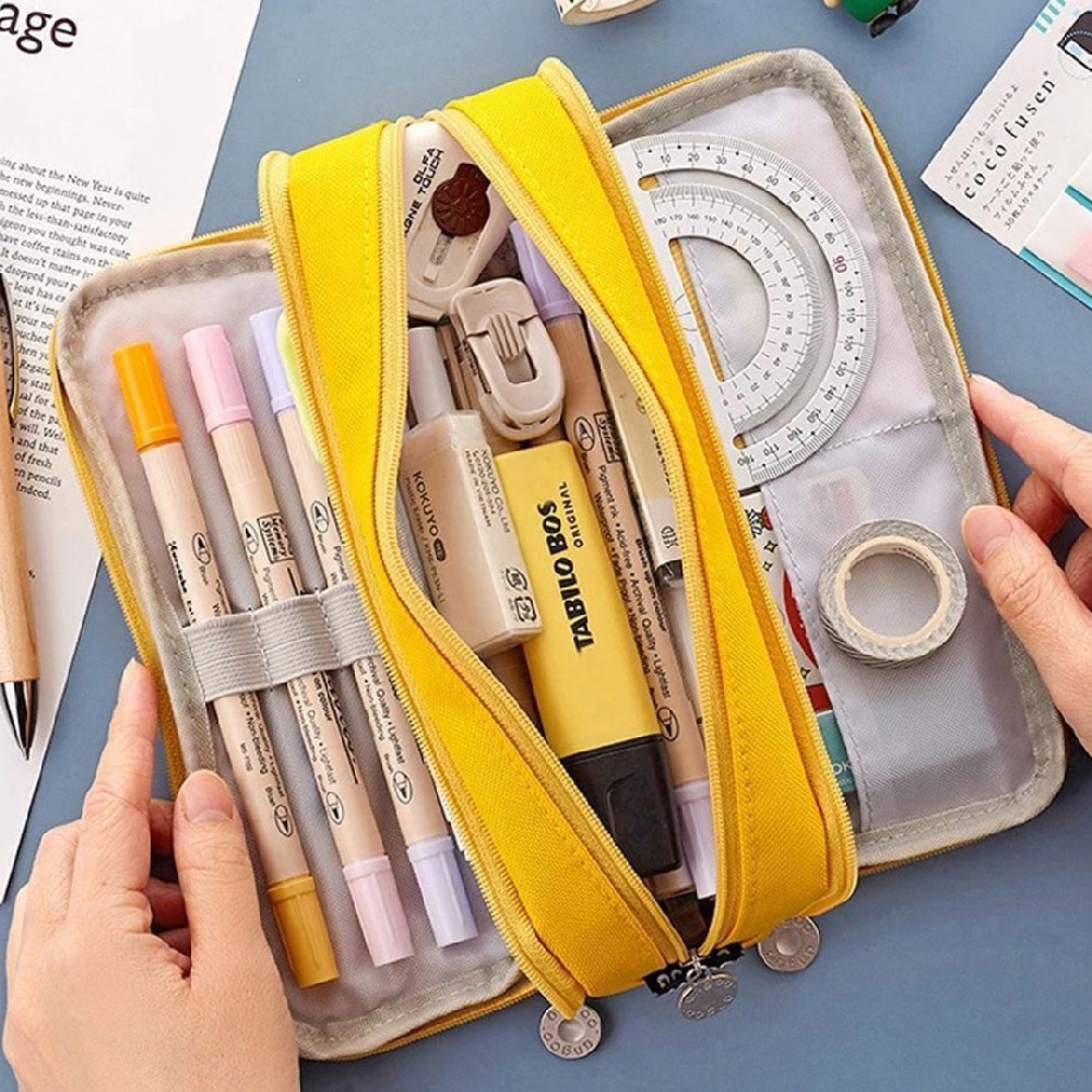 aimy-zipper-pencil-case-large-capacity-pouch-double-side-organizer-makeup-bag
