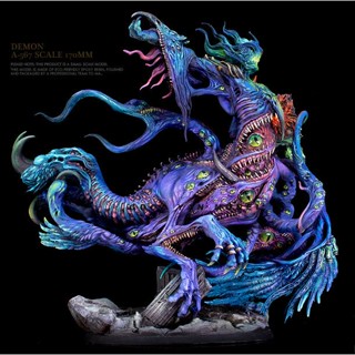 โมเดลฟิกเกอร์เรซิ่น Chi-Eyed Earth Demon ขนาด 170 มม. สีขาว A-576 RPMV