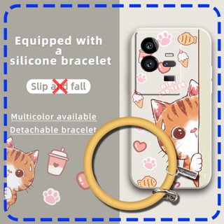 wristband Skin-friendly feel Phone Case For VIVO IQOO11 Pro/V2254A Liquid silicone shell cute Back Cover Lens package