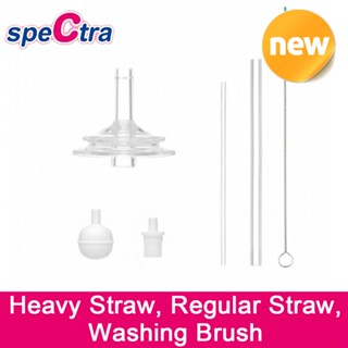 Spectra Heavy Regular Straw Washing Brush Set Silicone Oral Baby Water Bottle