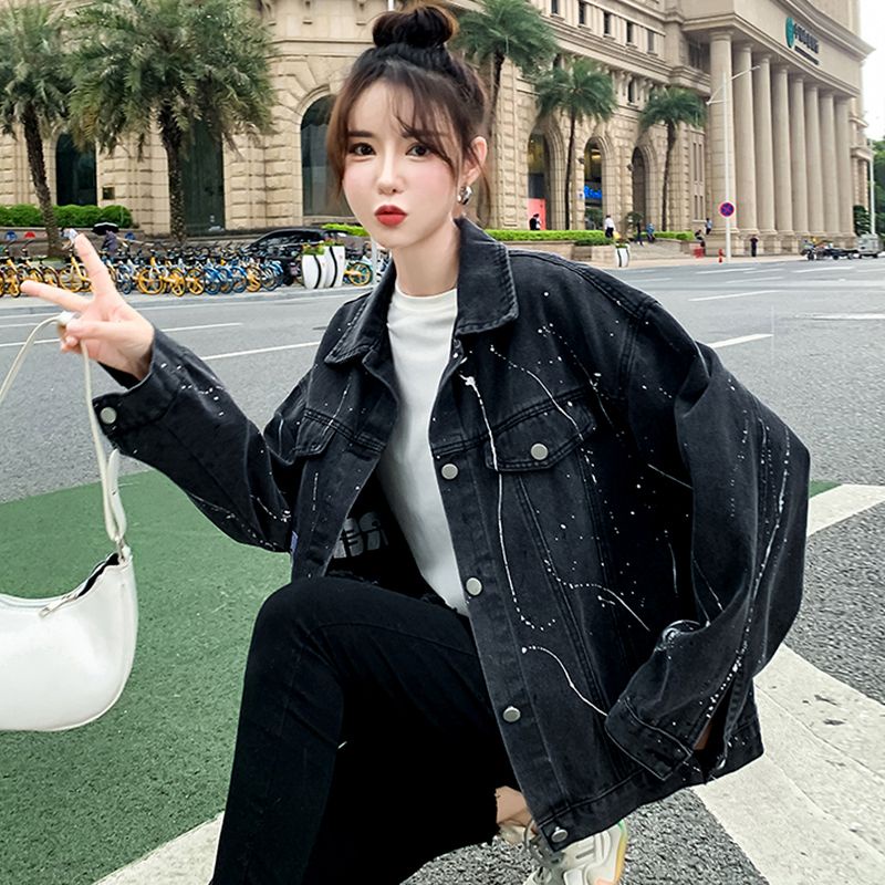 เสื้อแจ็กเก็ตยีน-ทรงหลวม-ขนาดเล็ก-ระดับไฮเอนด์-แฟชั่นฤดูใบไม้ผลิ-และฤดูใบไม้ร่วง-สําหรับผู้หญิง-2023
