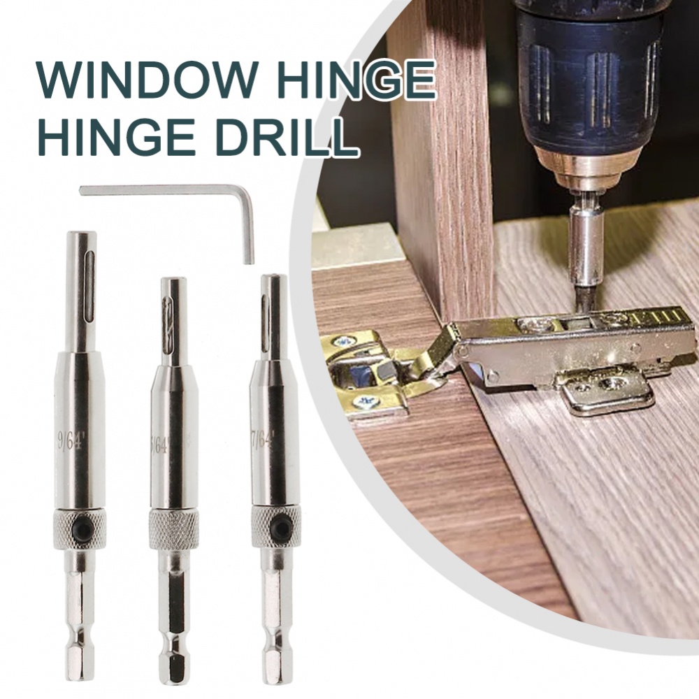 hinge-drill-bit-3-pcs-5-64-7-64-9-64-electroplating-self-centering