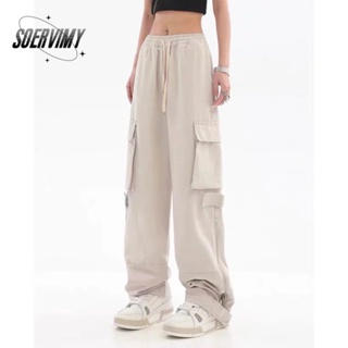 SOERVIMY  กางเกงขายาว กางเกงเอวสูง สไตล์เกาหลี แฟชั่น 2023 NEW  fashion Chic Stylish Unique A93L3FN 36Z230909