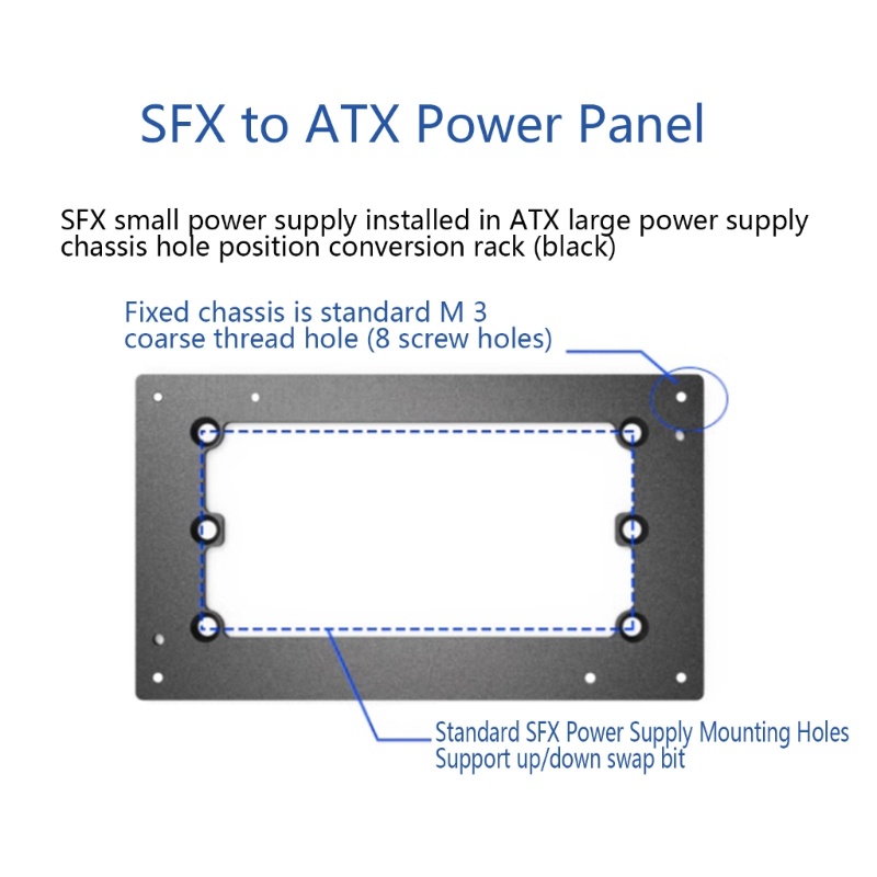 cre-sfx-เป็น-atx-กรอบเมาท์พาวเวอร์ซัพพลาย-pc-สําหรับแผงอะแดปเตอร์พาวเวอร์ซัพพลายคอมพิวเตอร์-atx