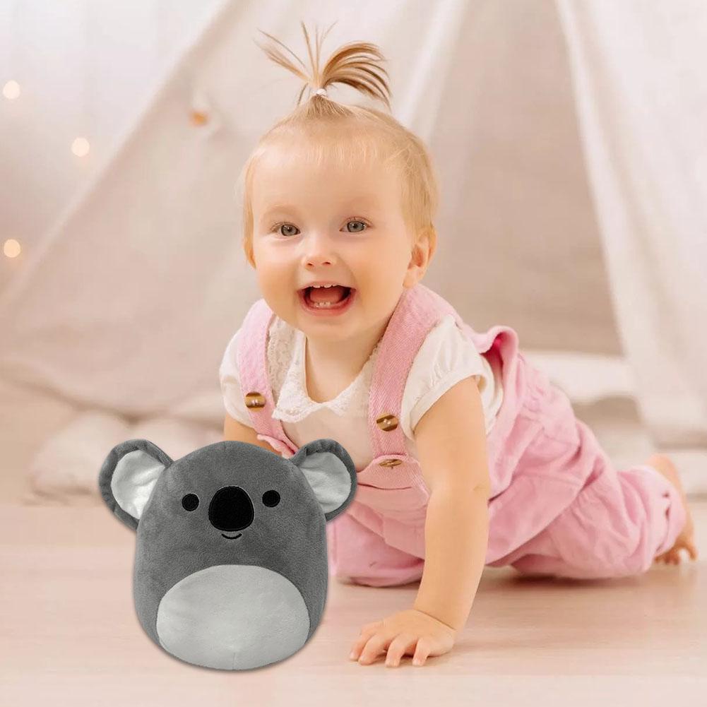 ตุ๊กตายัดนุ่น-รูปการ์ตูนสัตว์น่ารัก-สีเขียว-สีชมพู-ของเล่นสําหรับเด็ก-w5c1