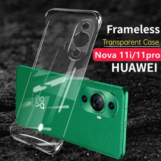 เคสโทรศัพท์มือถือ PC แข็ง บางพิเศษ กันกระแทกสี่มุม สําหรับ Huawei Nova 11 pro 11i 11pro 11Ultra Nova11i