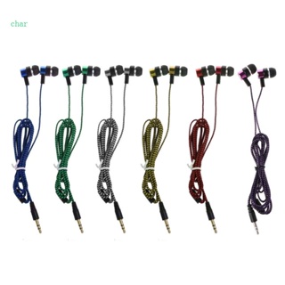 Char ชุดหูฟังสเตอริโออินเอียร์ 3 5 มม. สําหรับโทรศัพท์มือถือ MP3 4