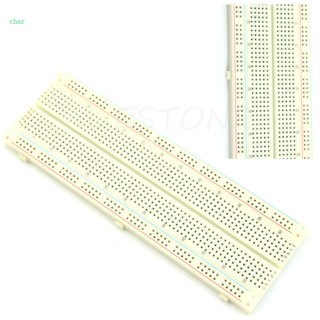 Char MB-102 บอร์ดทดสอบเบรดบอร์ด PCB DIY 830 จุด สําหรับพัฒนาการ
