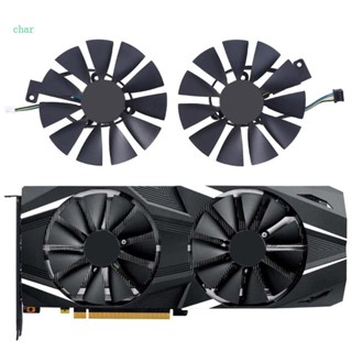 Char 87 มม. T129215Sh พัดลมระบายความร้อนการ์ดจอ 4Pin สําหรับ ROG RTX 2060 2070 RTX2080