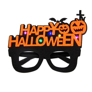 [PusioPJ3] แว่นตาฮาโลวีน ปาร์ตี้ น้ําหนักเบา แว่นตาฮาโลวีน Spooky Led แว่นตาฮาโลวีน สนุกและเทศกาล ตกแต่งปาร์ตี้ สําหรับเด็กและผู้ใหญ่