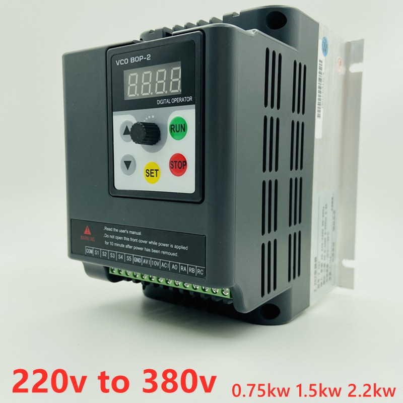3kw 4kw 220v to 380v single phase input 380v 3 phase output AC ...