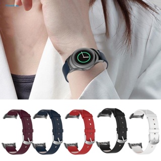 สายนาฬิกาข้อมือหนังนิ่ม สวมใส่สบาย ปรับได้ ติดตั้งง่าย สําหรับ Samsung Gear S2 s3