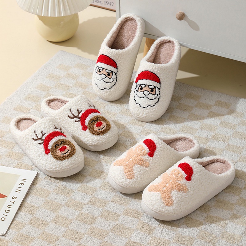 Santa claus slippers hot sale