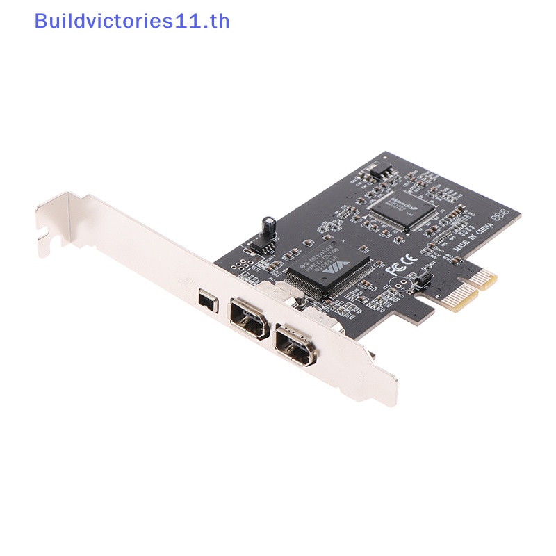 buildvictories11-การ์ดควบคุม-pcie-firewire-4-พอร์ต-สําหรับ-windows-10-ieee-1394