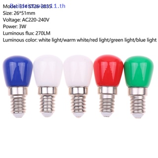 Buildvictories11 หลอดไฟ E14 LED 3W AC 220V ขนาดเล็ก สําหรับตู้เย็น คริสตัล โคมไฟระย้า TH